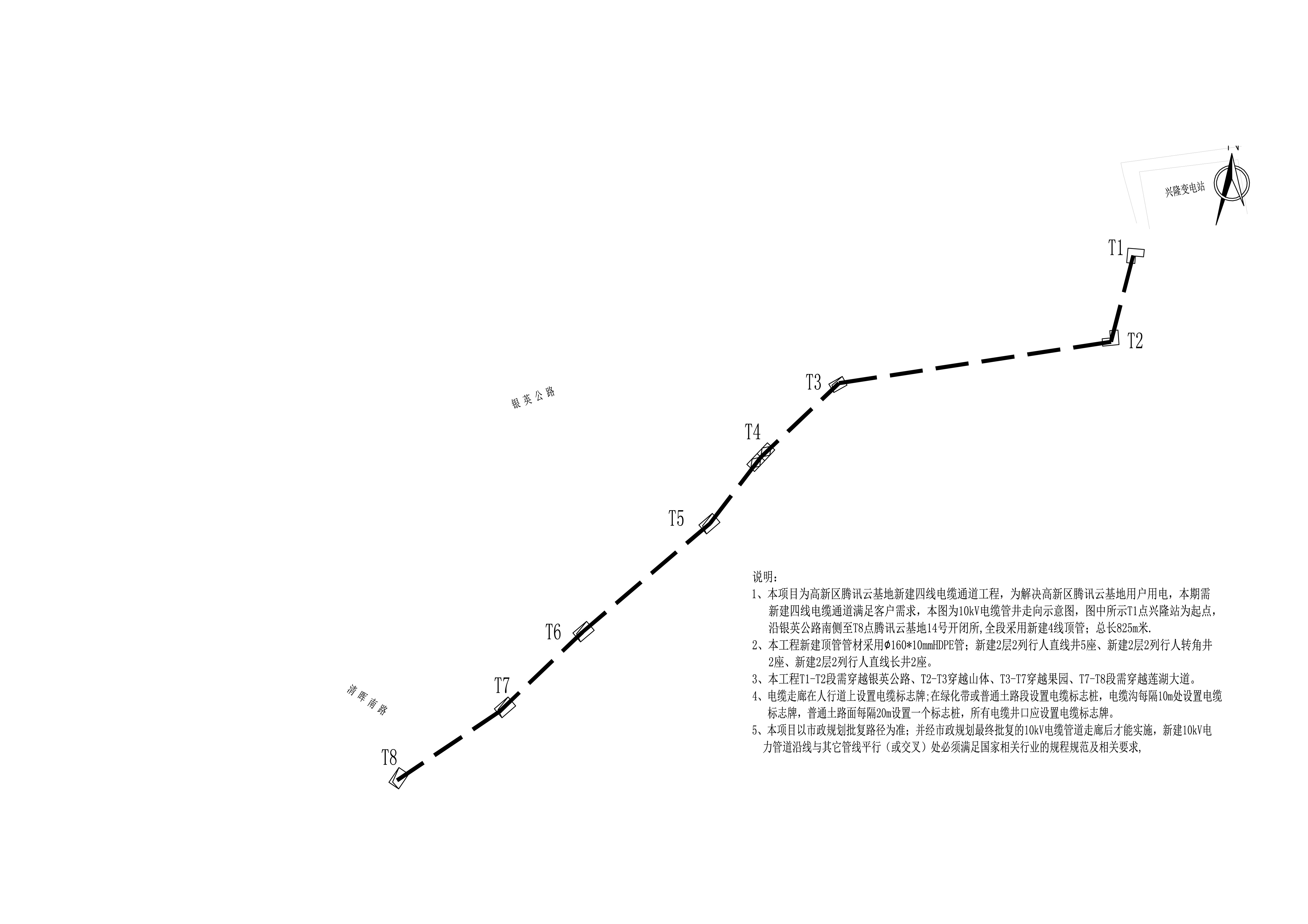 高新區(qū)騰訊云基地新建四線(xiàn)電纜通道工程布局.jpg