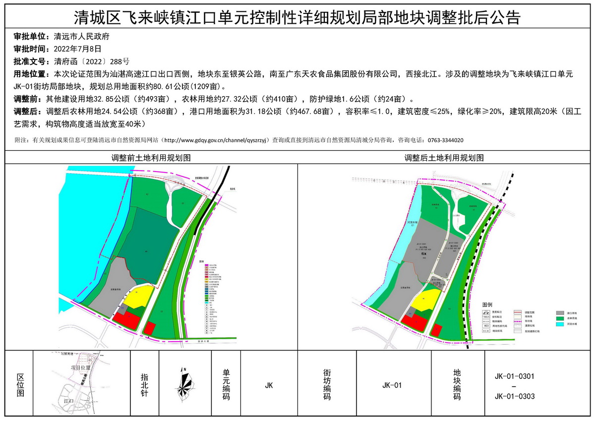 清城區(qū)飛來峽鎮(zhèn)江口單元控制性詳細規(guī)劃局部地塊調(diào)整  批后公告---s.jpg